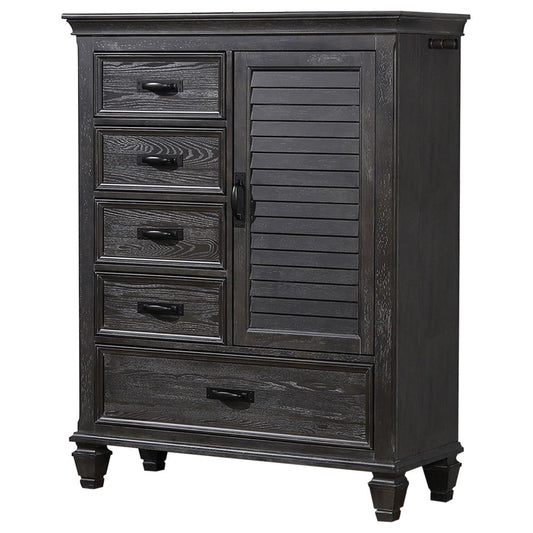 Franco - Franco 5-drawer Door Chest Weathered Sage