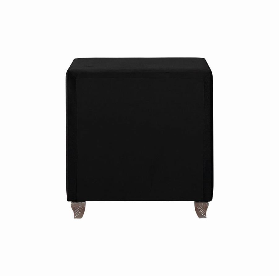 Deanna - Deanna 2-drawer Rectangular Nightstand Black