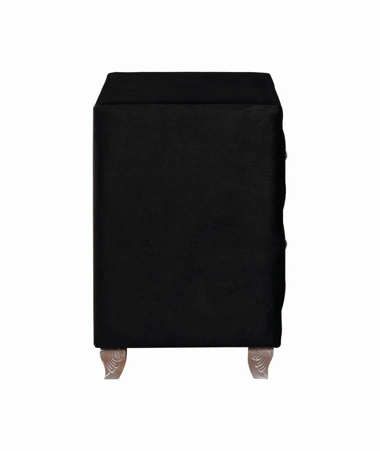 Deanna - Deanna 2-drawer Rectangular Nightstand Black
