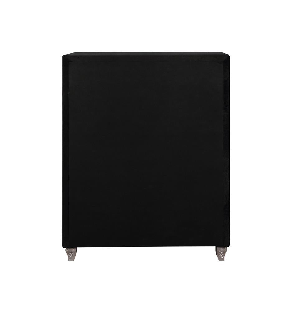 Deanna - Deanna 5-drawer Rectangular Chest Black