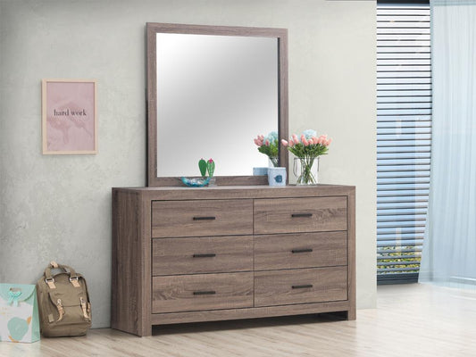 Brantford - Brantford Rectangle Dresser Mirror Barrel Oak