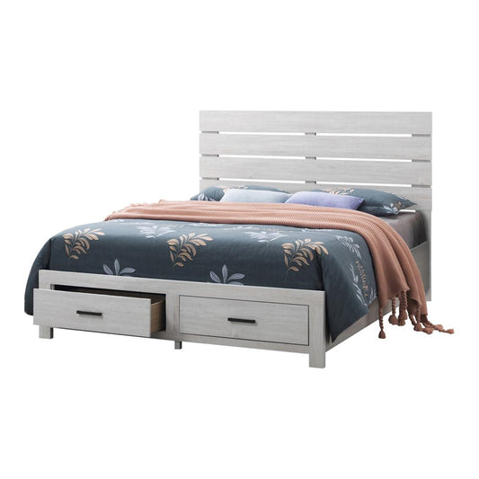 Brantford - Brantford Eastern King Storage Bed Coastal White