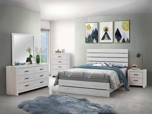 Brantford - Brantford 5-piece Eastern King Panel Bedroom Set Coastal White