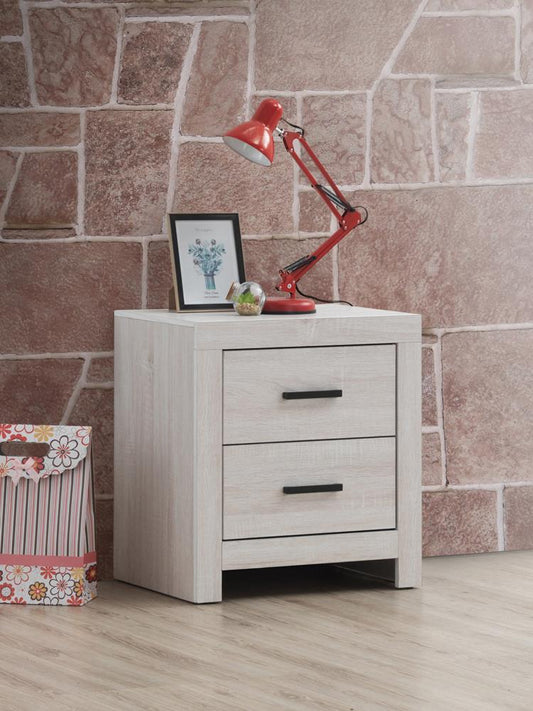 Brantford - Brantford 2-drawer Nightstand Coastal White