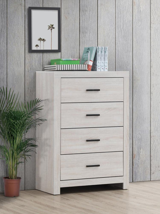 Brantford - Brantford 4-drawer Chest Coastal White