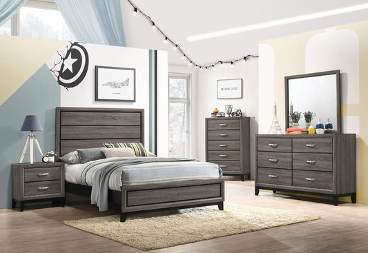 Watson - Watson Full Panel Bed Grey Oak