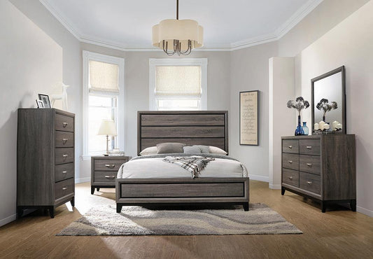 Watson - Watson Bedroom Set Grey Oak and Black
