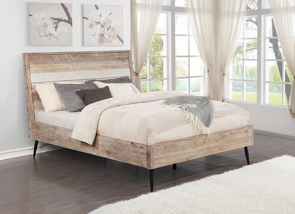 Marlow - Marlow California King Platform Bed Rough Sawn Multi