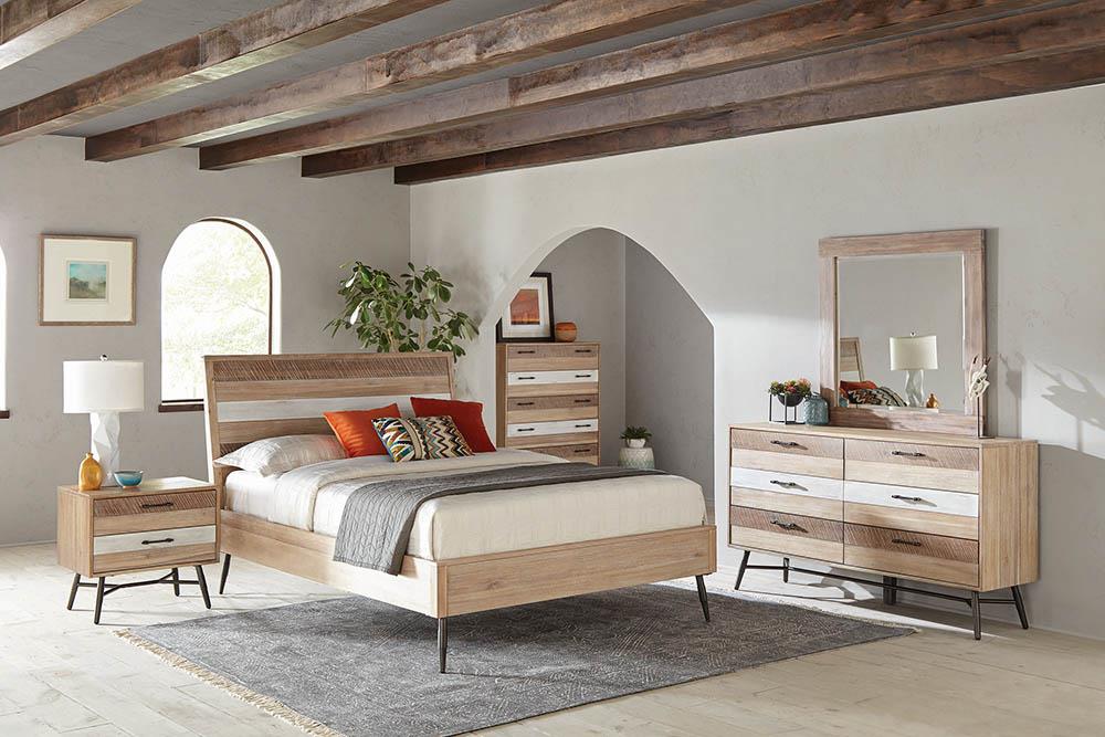 Marlow - Marlow California King Platform Bed Rough Sawn Multi