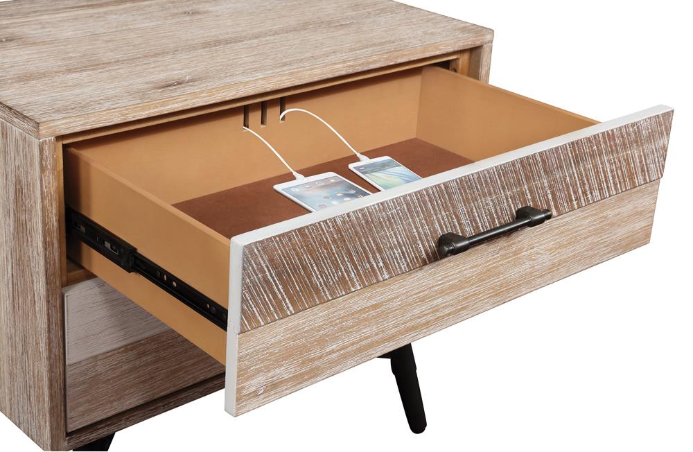Marlow - Marlow 2-drawer Nightstand Rough Sawn Multi