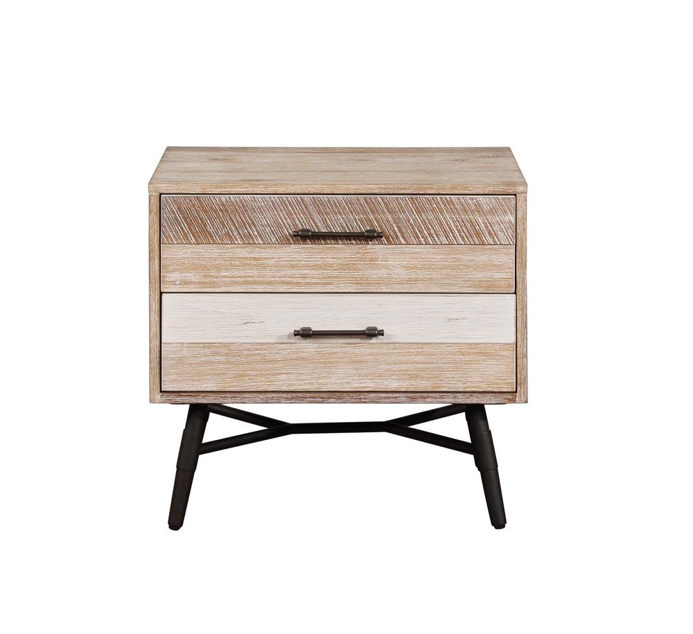 Marlow - Marlow 2-drawer Nightstand Rough Sawn Multi