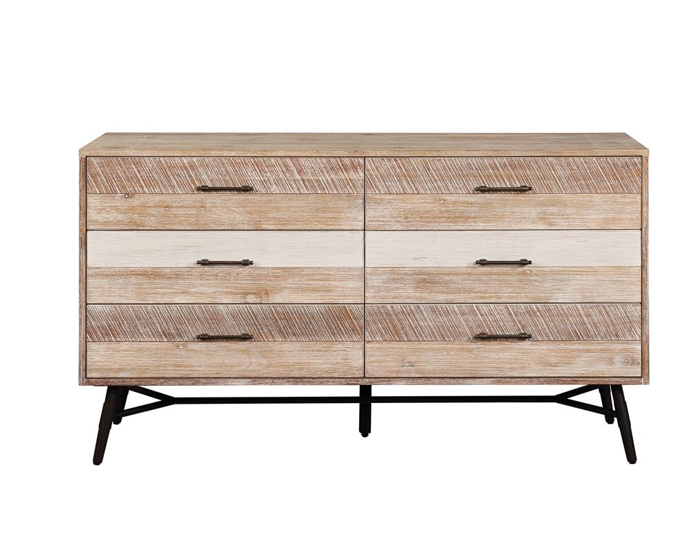 Marlow - Marlow 6-drawer Dresser Rough Sawn Multi