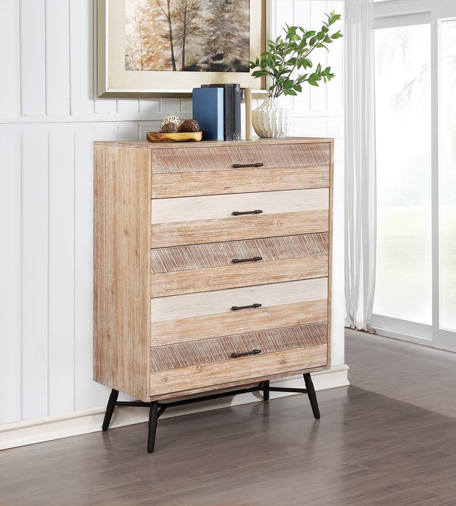 Marlow - Marlow 5-drawer Chest Rough Sawn Multi