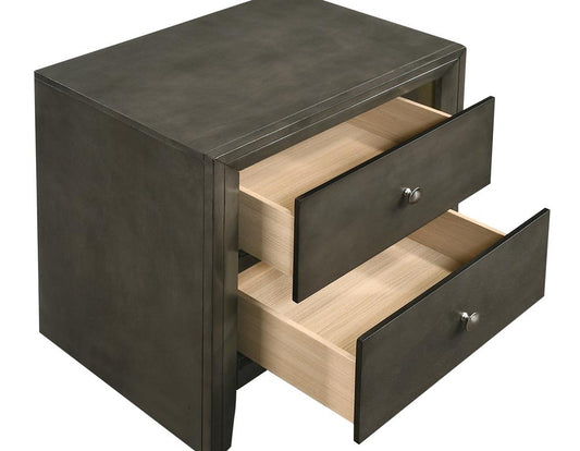 Serenity - Serenity 2-drawer Nightstand Mod Grey