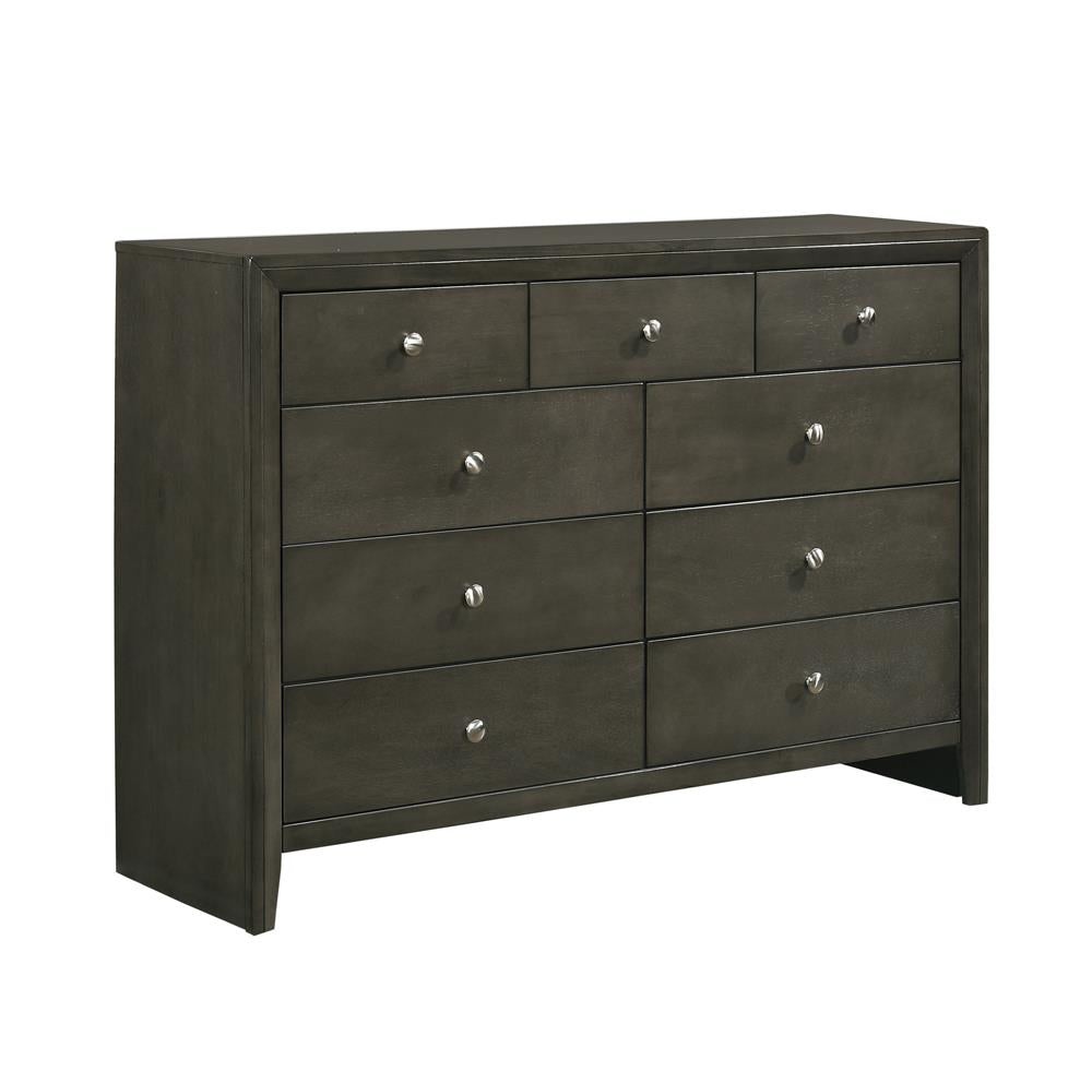 Serenity - Serenity 9-drawer Dresser Mod Grey