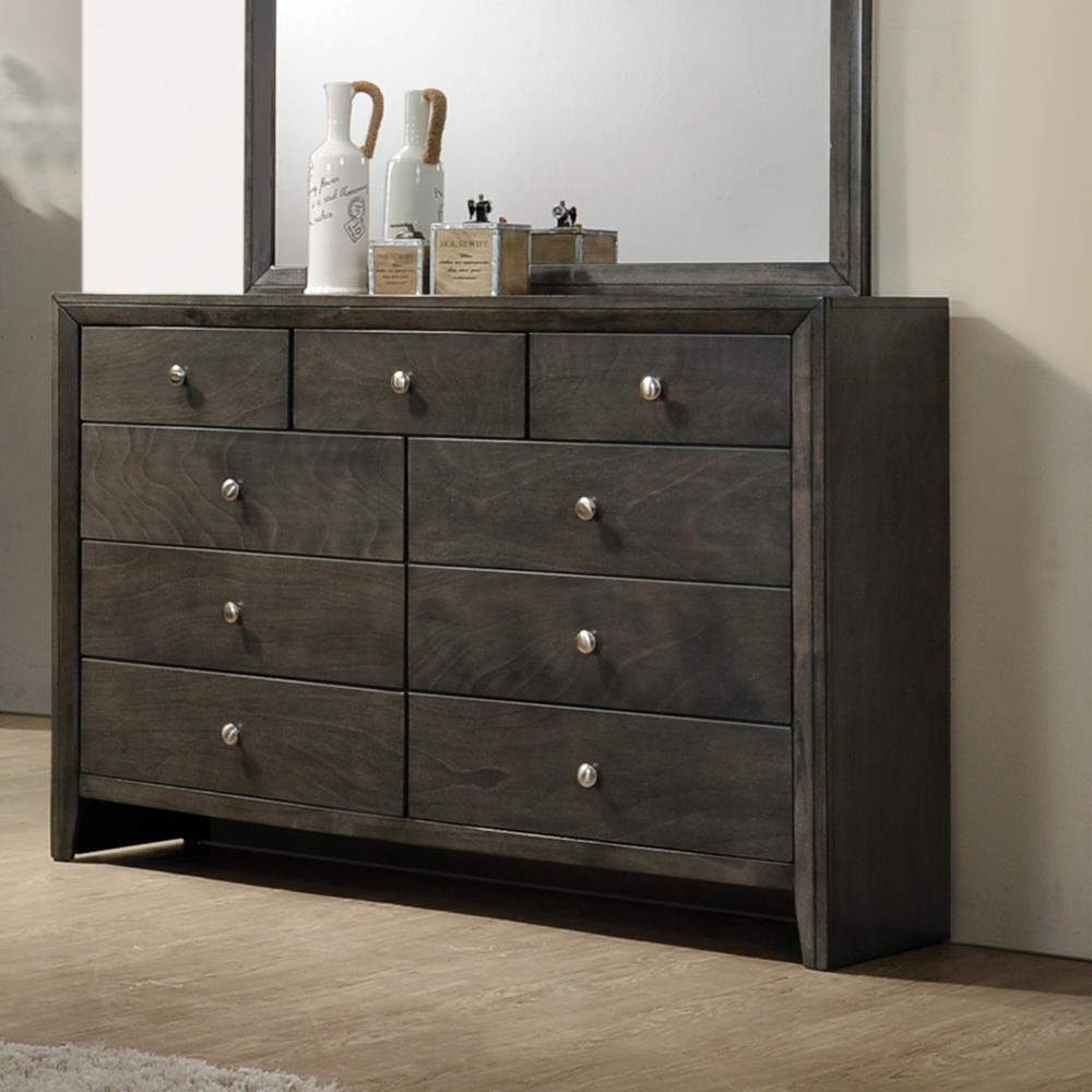 Serenity - Serenity 9-drawer Dresser Mod Grey