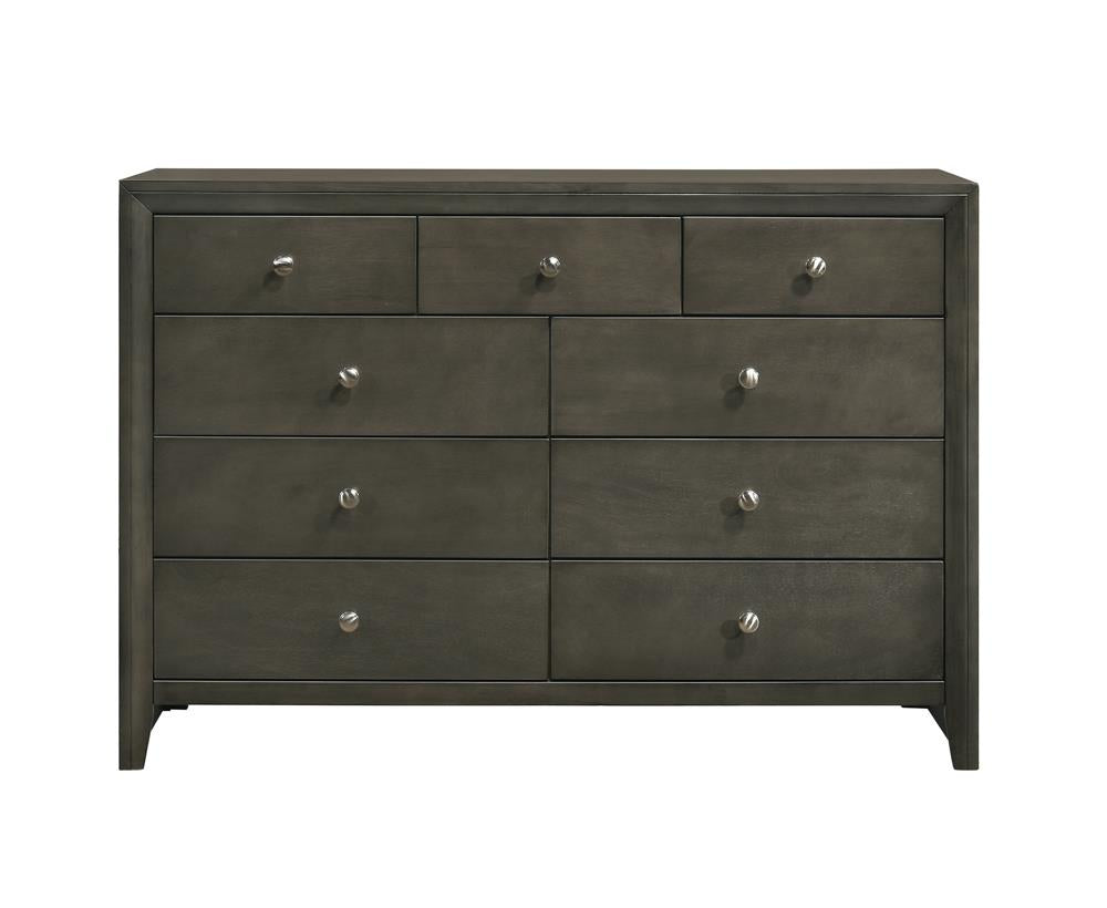 Serenity - Serenity 9-drawer Dresser Mod Grey