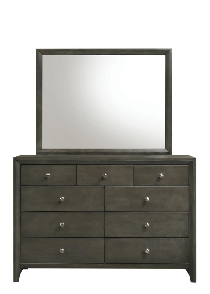 Serenity - Serenity Rectangular Dresser Mirror Mod Grey