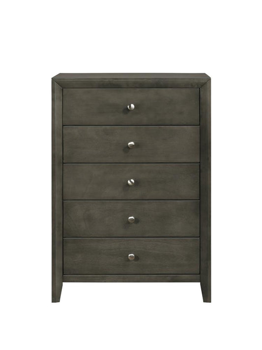 Serenity - Serenity 5-drawer Chest Mod Grey