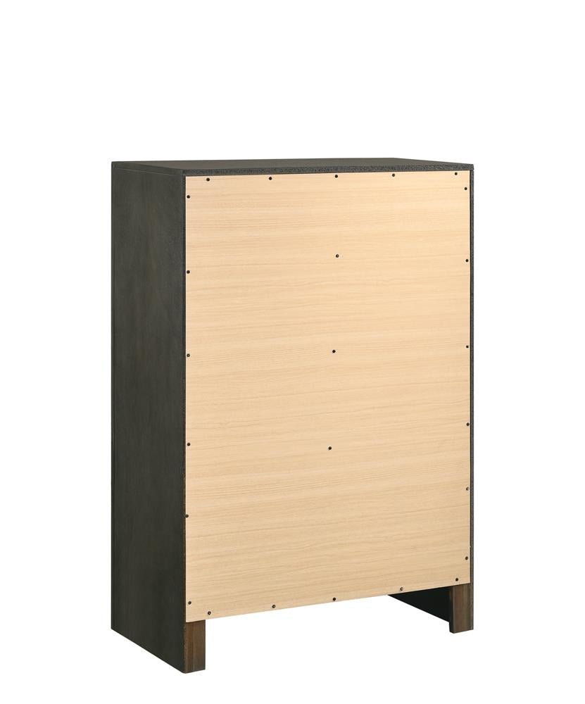 Serenity - Serenity 5-drawer Chest Mod Grey