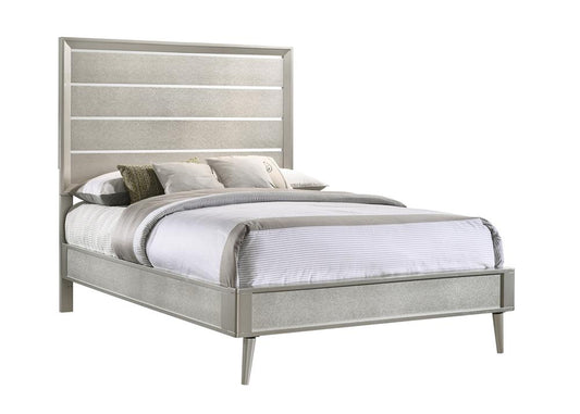 Ramon - Ramon Full Panel Bed Metallic Sterling