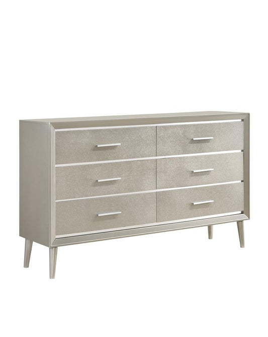 Ramon - Ramon 6-drawer Dresser Metallic Sterling