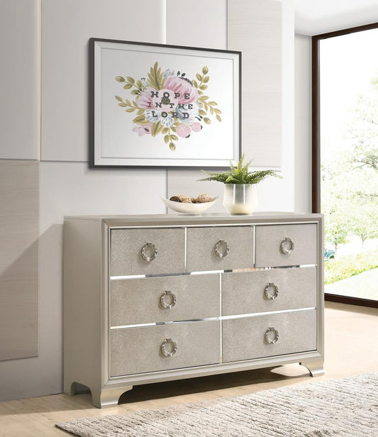 Salford - Salford 7-drawer Dresser Metallic Sterling