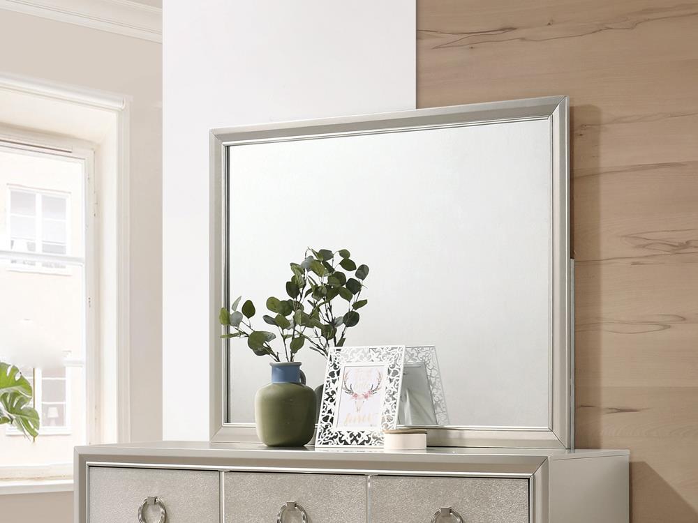 Salford - Salford Rectangular Mirror Metallic Sterling