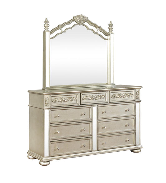 Heidi - Heidi Arched Mirror Metallic Platinum