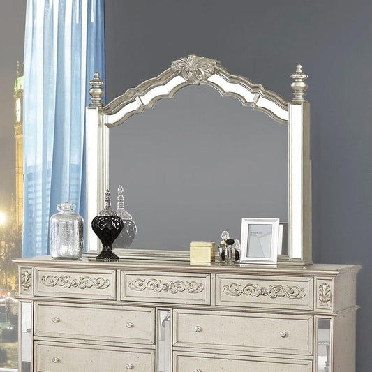 Heidi - Heidi Arched Mirror Metallic Platinum