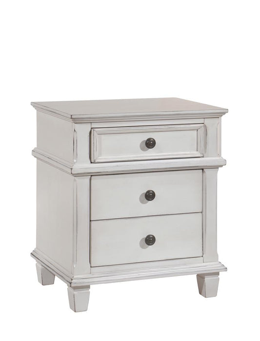 Carolina - Carolina 3-drawer Nightstand Antique White