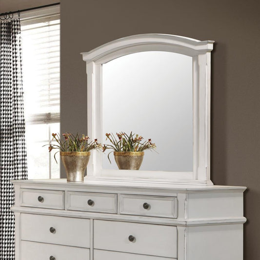 Carolina - Carolina Arched Mirror Antique White