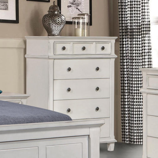 Carolina - Carolina 5-drawer Chest Antique White