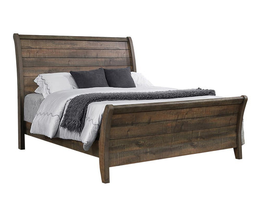 Frederick - Frederick California King Sleigh Bed Weathered Oak