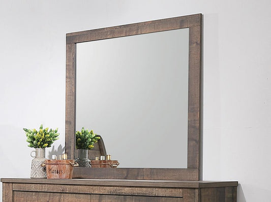 Frederick - Frederick Square Mirror Weathered Oak