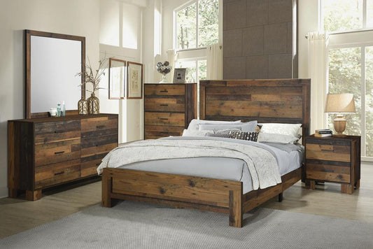 Sidney - Sidney Eastern King Panel Bed Rustic Pine