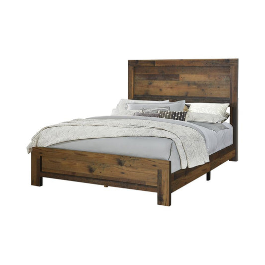 Sidney - Sidney Queen Panel Bed Rustic Pine