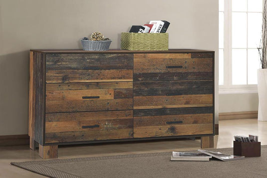 Sidney - Sidney 6-drawer Dresser Rustic Pine