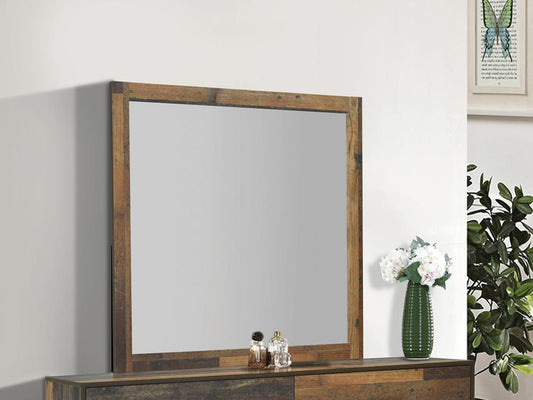 Sidney - Sidney Square Mirror Rustic Pine