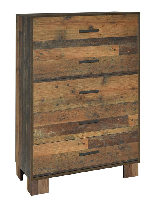 Sidney - Sidney 5-drawer Chest Rustic Pine