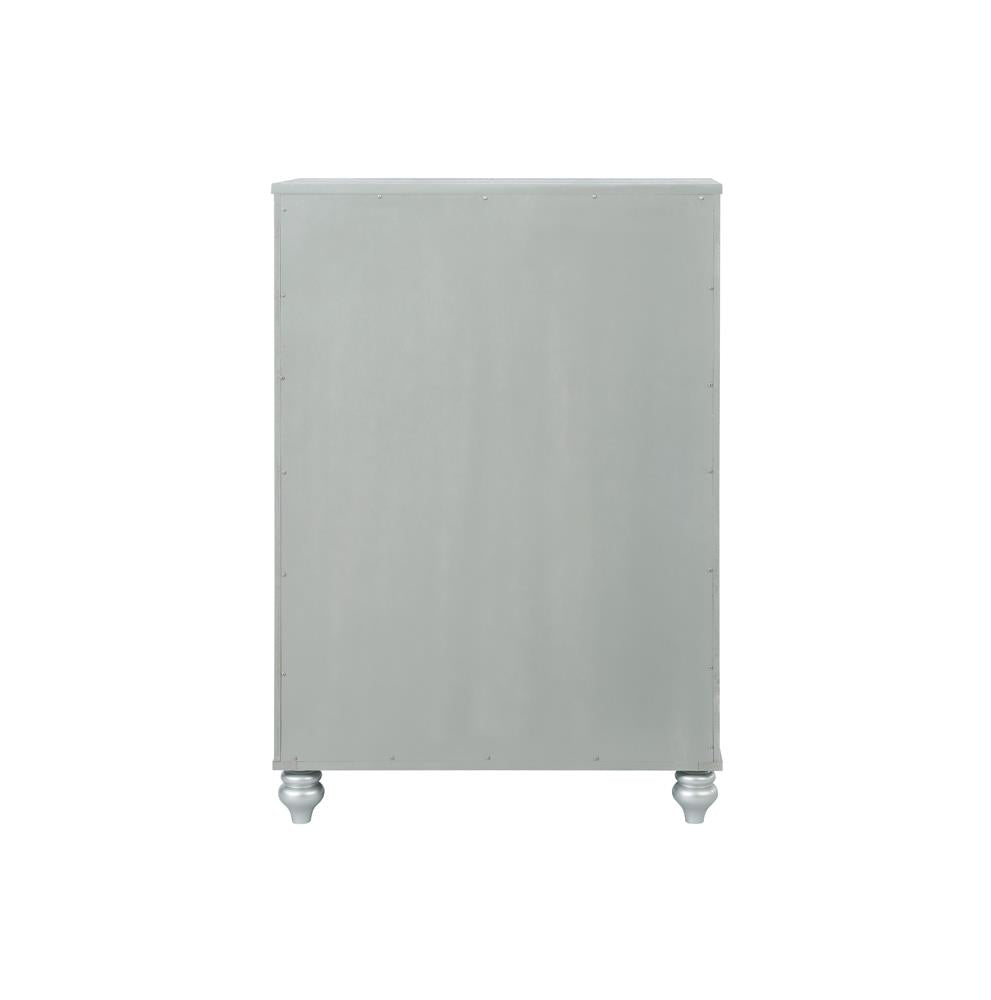 Gunnison - Gunnison 5-drawer Chest Silver Metallic