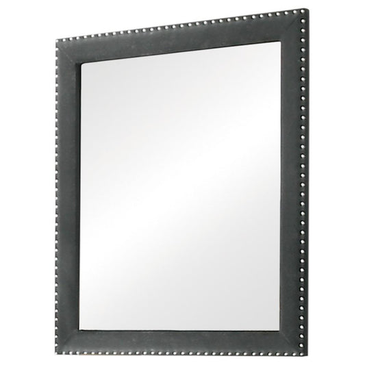 Melody - Melody Rectangular Upholstered Dresser Mirror Grey