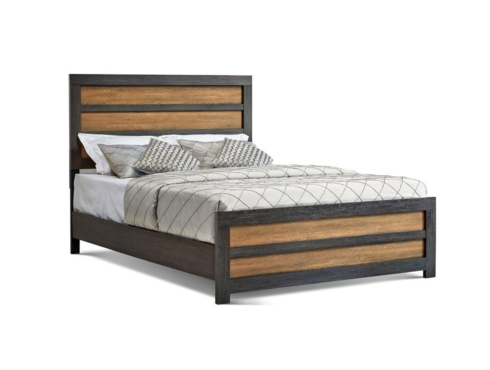 Dewcrest - Dewcrest Queen Panel Bed Caramel and Licorice