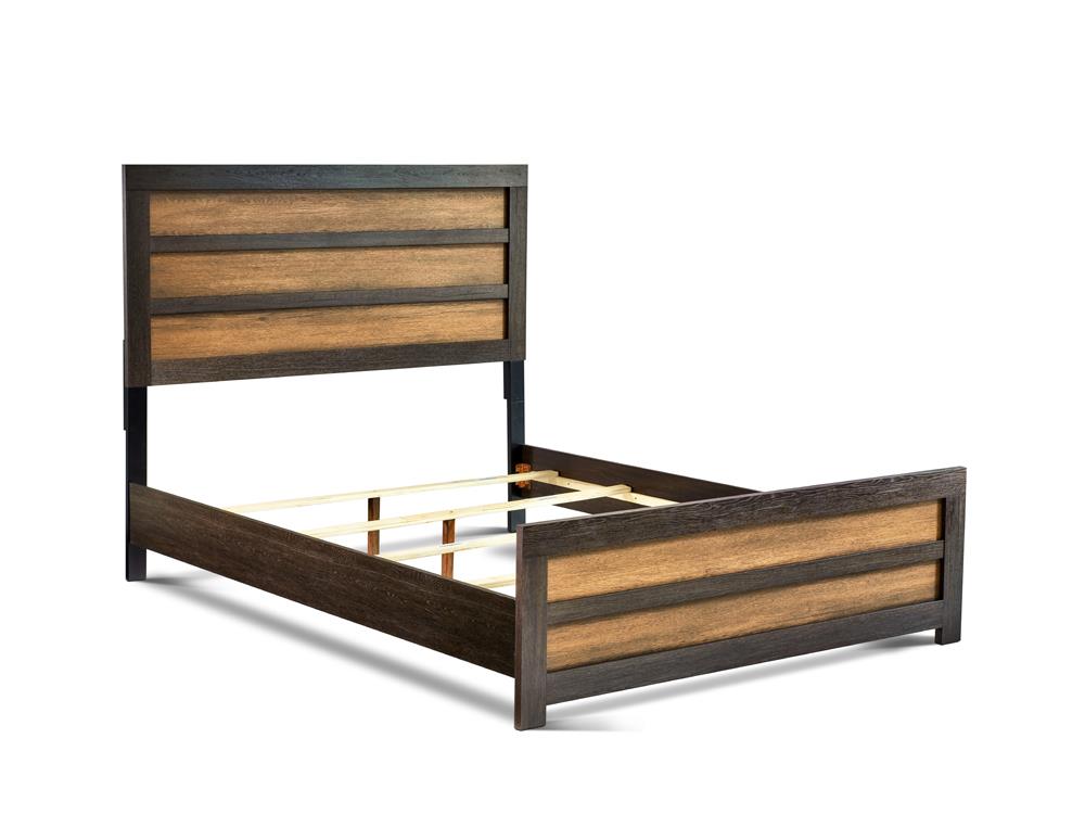 Dewcrest - Dewcrest Queen Panel Bed Caramel and Licorice