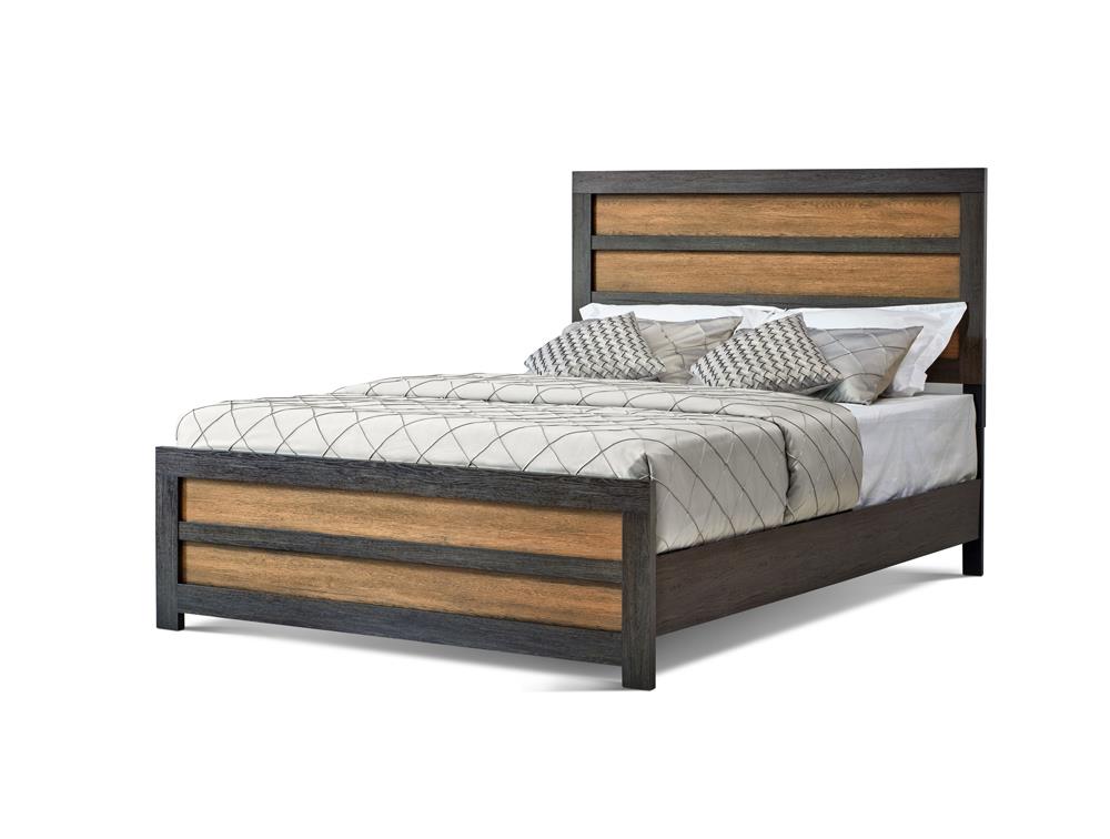 Dewcrest - Dewcrest Queen Panel Bed Caramel and Licorice