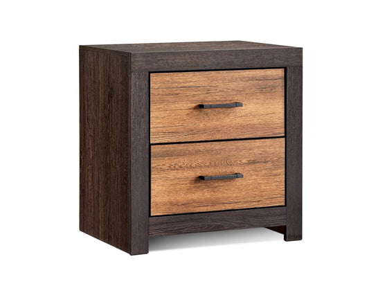 Dewcrest - Dewcrest 2-drawer Nightstand Caramel and Licorice