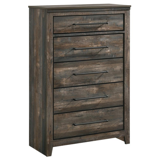 Ridgedale - Ridgedale 5-drawer Chest Weathered Dark Brown