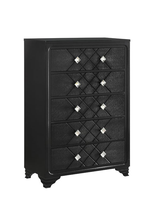 Penelope - Penelope 5-drawer Chest Black