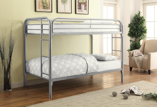 Morgan - Morgan Twin over Twin Bunk Bed Silver