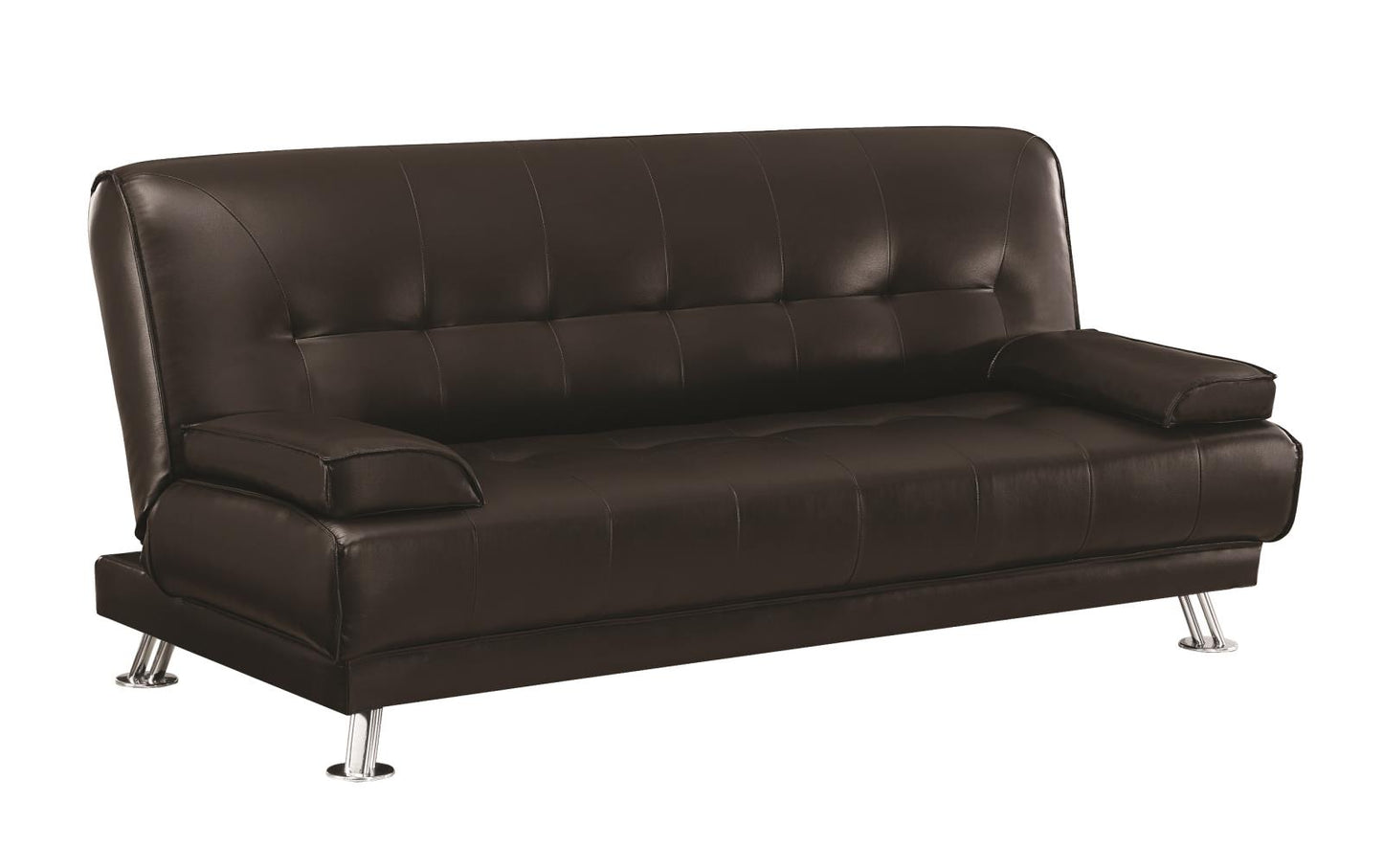Pierre - Pierre Tufted Upholstered Sofa Bed Brown